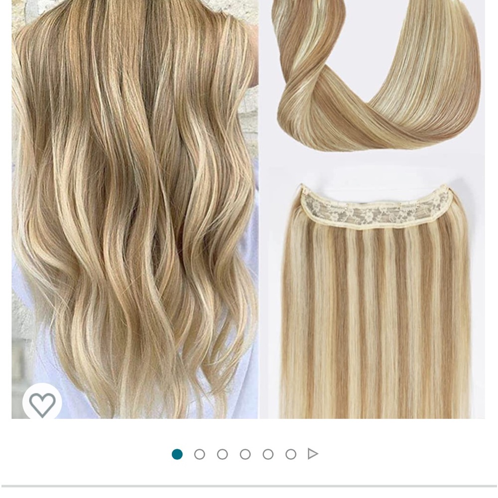 Halo 100 % remy human hair. Brand new , blonde , bayalage.